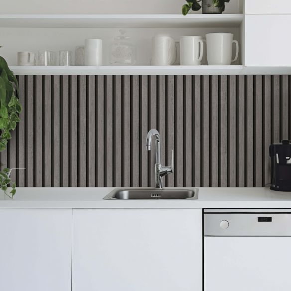 Crédence adhésive imitation tasseaux bois 006