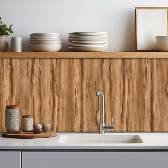 Crédence adhésive effet bois WOOD001
