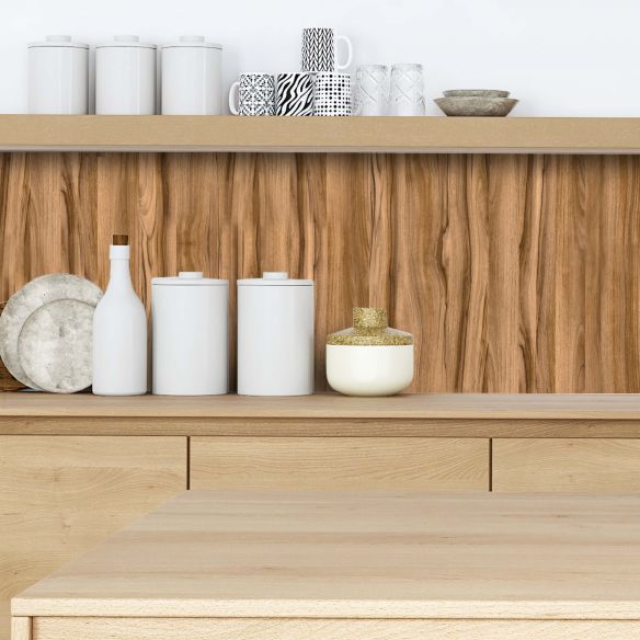 Crédence adhésive effet bois WOOD001