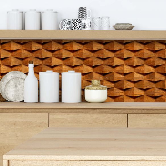 Crédence adhésive effet bois déco design 001