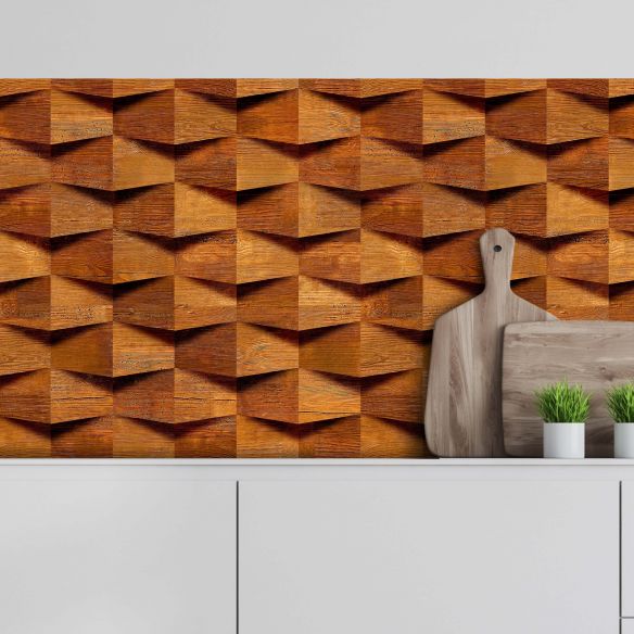 Crédence adhésive effet bois déco design 001