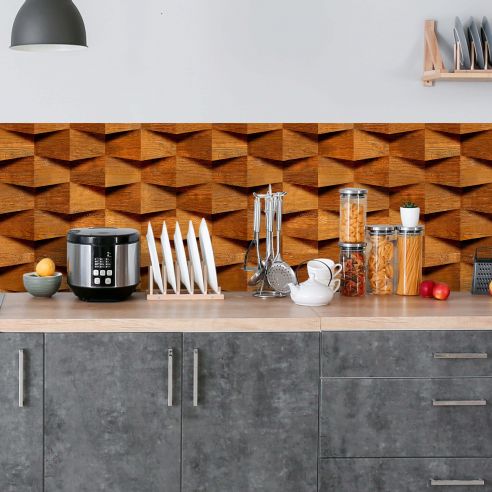Crédence adhésive effet bois déco design 001