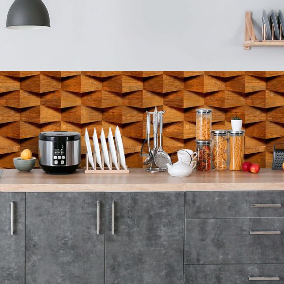 Crédence adhésive effet bois déco design 001