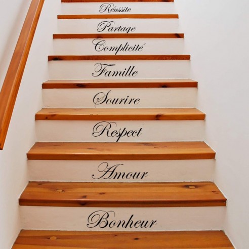Stickers contremarche escalier