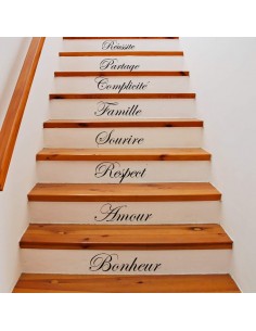 stickers mots escaliers 2