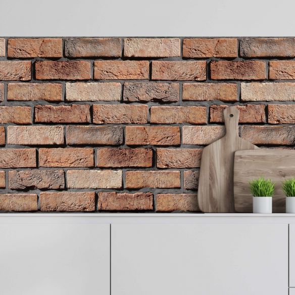 Crédence adhésive effet briques 003