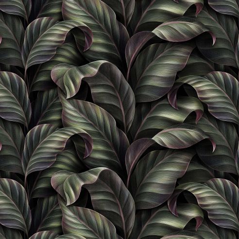 Crédence adhésive effet feuillage 001