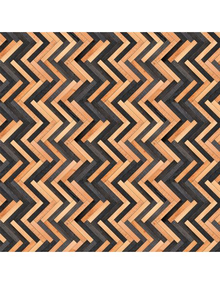 Sticker porte effet parquet