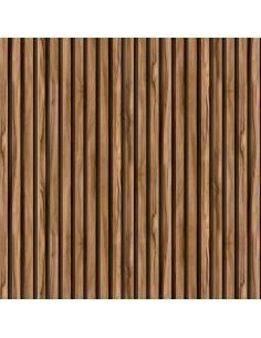 Sticker porte effet tasseaux bois 002 2