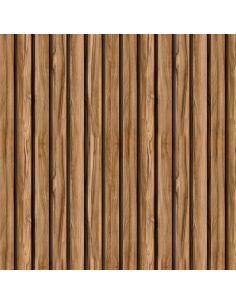 Sticker porte effet tasseaux bois 003 2