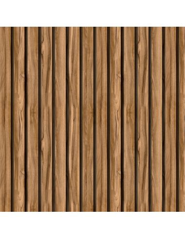 Sticker porte effet tasseaux bois 003