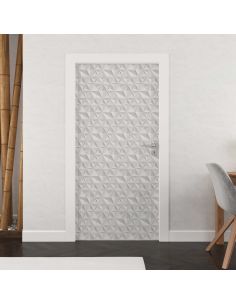 Sticker porte effet parquet