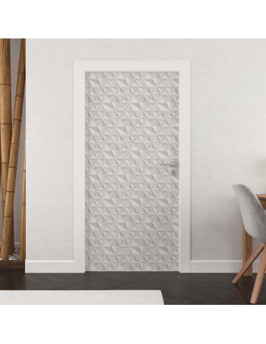 Sticker porte effet parquet