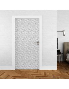 Sticker porte effet parquet 2