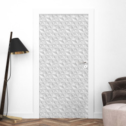 Sticker porte effet parquet