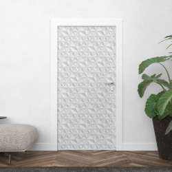 Sticker porte effet parquet