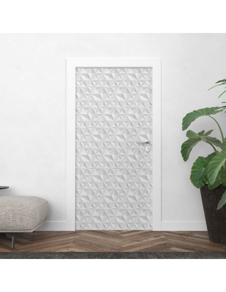 Sticker porte effet parquet