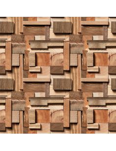 Sticker portes design bois 2