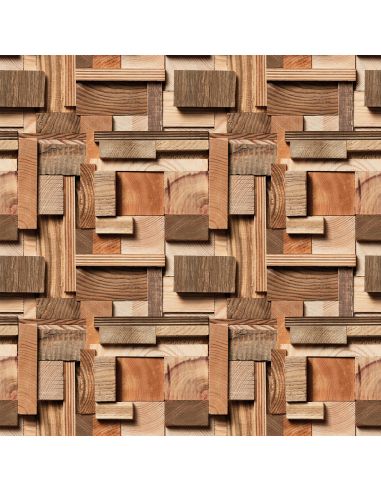 Sticker portes design bois