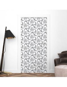 Sticker portes design floral 3D
