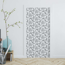 Sticker portes design floral 3D