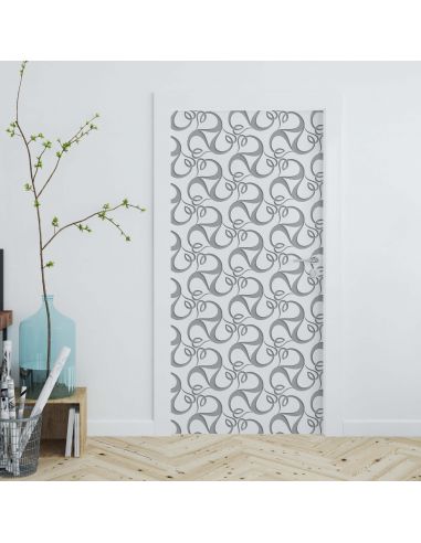 Sticker portes design floral 3D