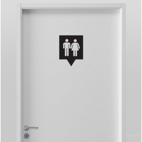 Stickers Toilette H/F