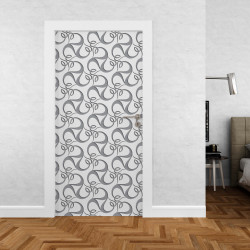 Sticker portes design floral 3D