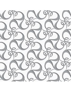 Sticker portes design floral 3D 2