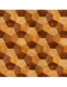 Sticker porte déco design effet 3D bois 2