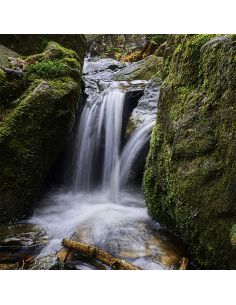 Sticker porte décor nature cascade d'eau 2