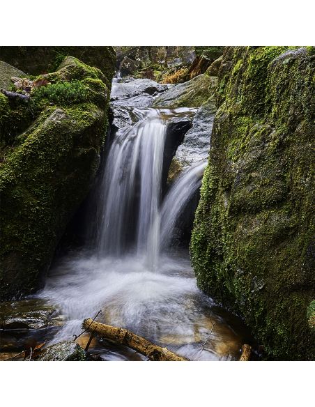 Sticker porte décor nature cascade d'eau 