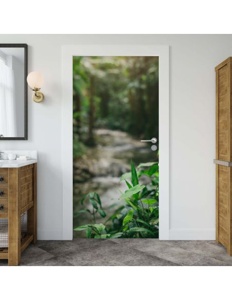 Sticker porte déco nature