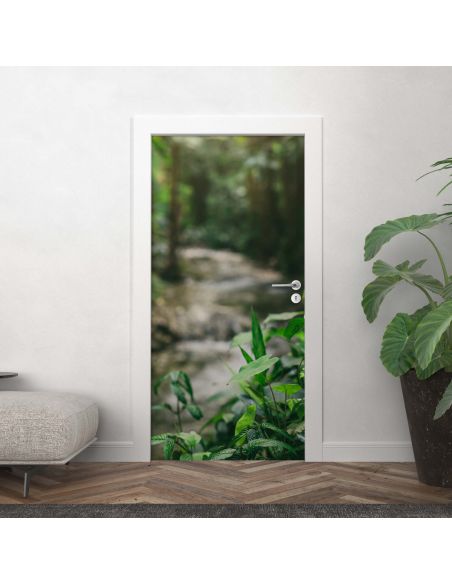 Sticker porte déco nature