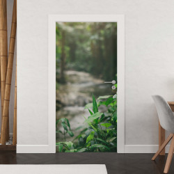 Sticker porte déco nature