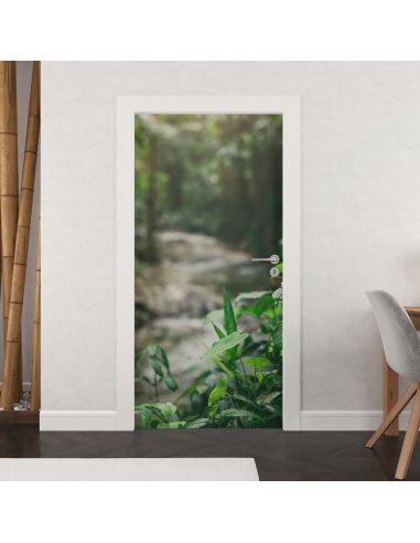 Sticker porte déco nature