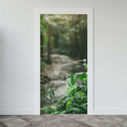 Sticker porte déco nature