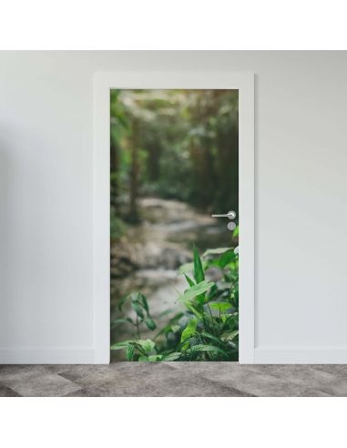 Sticker porte déco nature