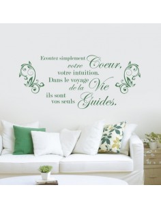 Sticker écoutez simplement votre coeur 2