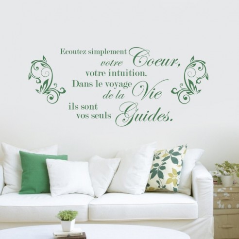 Sticker écoutez simplement votre coeur