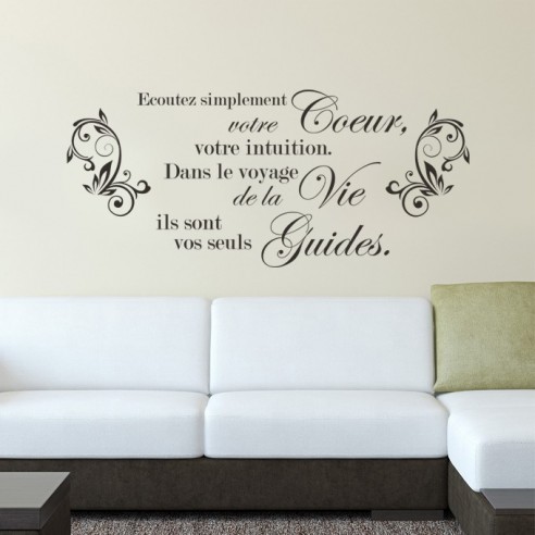 Sticker écoutez simplement votre coeur