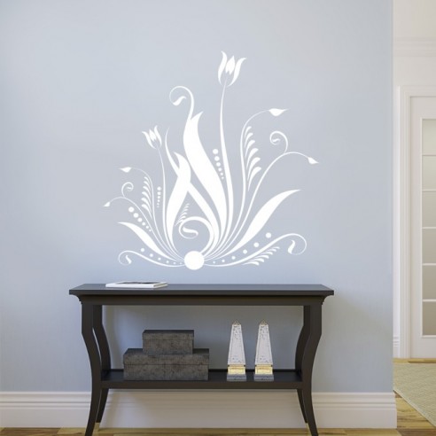 Sticker déco floral design