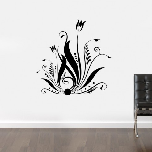 Sticker déco floral design