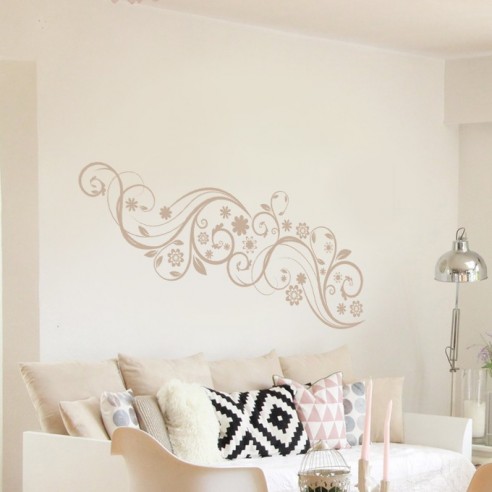 Sticker déco floral