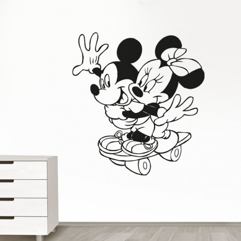 Sticker Mickey et Minnie