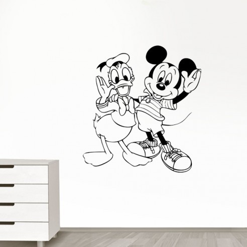 Sticker Mickey et Donald