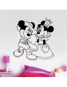 Sticker Mickey et Minnie princesse