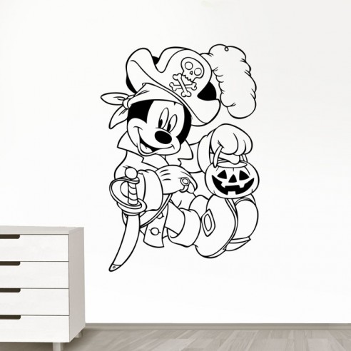 Sticker Mickey pirate