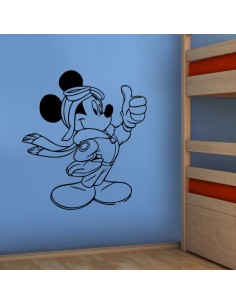Sticker Mickey aviateur