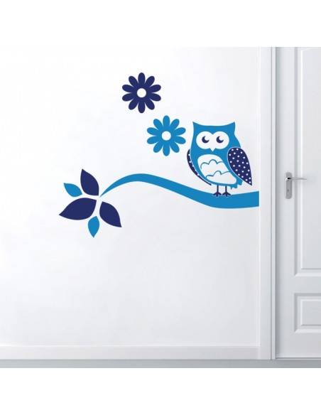Sticker Hibou 2 couleurs